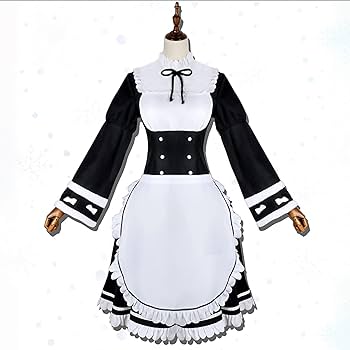 (M) Re:ゼロから始める異世界生活 レム 長袖 メイド服 リゼロ コスプレ Amazon.co.jp: [milky time] ウィッグ付き Re:ゼロから始める異